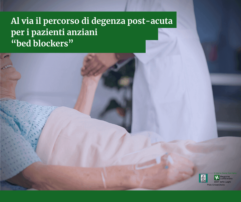 Al via il percorso di degenza post-acuta per i pazienti anziani “bed blockers”