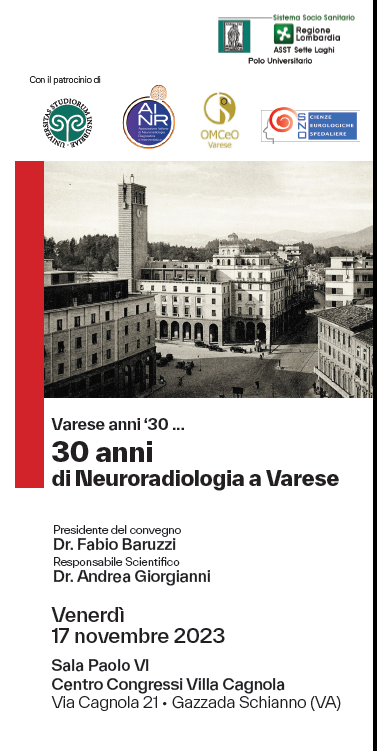 Varese anni '30 .... 30 anni di Neuroradiologia a Varese