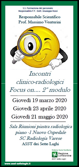 Incontri Clinico-radiologici FOCUS ON.....2° modulo - EVENTO SOSPESO