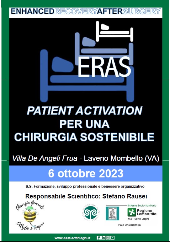 ENHANCED RECOVERY AFTER SURGERY (ERAS) PATIENT ACTIVATION PER UNA CHIRURGIA SOSTENIBILE