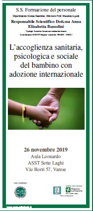 L'ACCOGLIENZA SANITARIA, PSICOLOGICA E SOCIALE DEL BAMBINO CON ADOZIONE INTERNAZIONALE