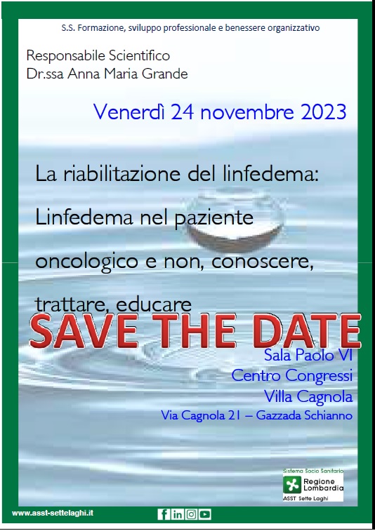 LA RIABILITAZIONE DEL LINFEDEMA: LINFEDEMA NEL PAZIENTE ONCOLOGICO E NON, CONOSCERE, TRATTARE, EDUCARE