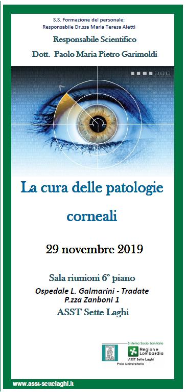 LA CURA DELLE PATOLOGIE CORNEALI