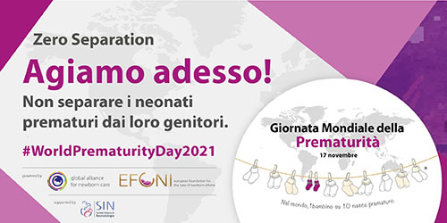 Domani la Giornata Mondiale della Prematurità.