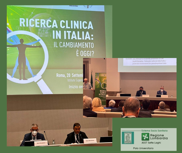  L'ASST Settelaghi al convegno sul futuro della ricerca Clinica in Italia organizzato da FADOI e Istituto Superiore di Sanità 