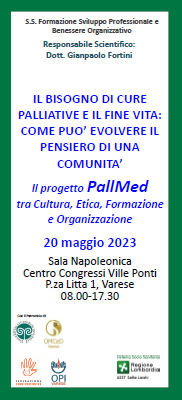  Cure Palliative e fine vita: un percorso per fare rete. Primo appuntamento, sabato 20 maggio, alle Ville Ponti di Varese. 