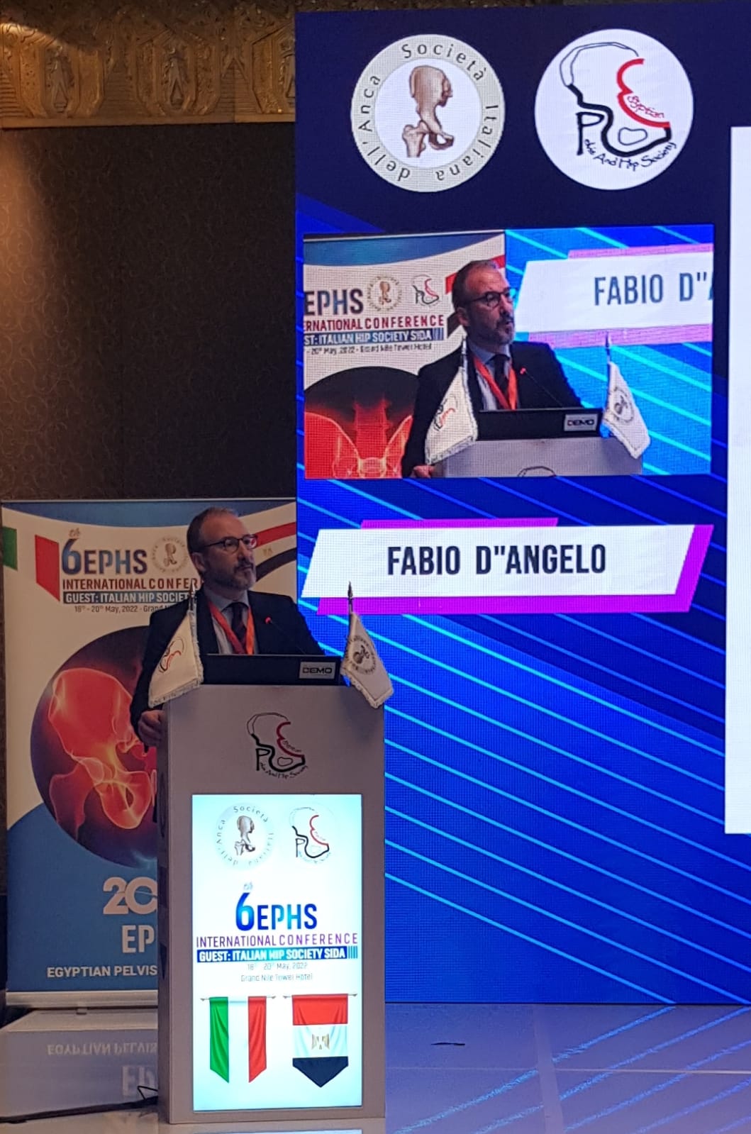 L’Ortopedia di Varese, rappresentata dal suo Direttore, il Prof. Fabio D’Angelo, presente al 6° Congresso Internazionale della “Egyptian Pelvis and Hip Society” appena conclusosi al Cairo