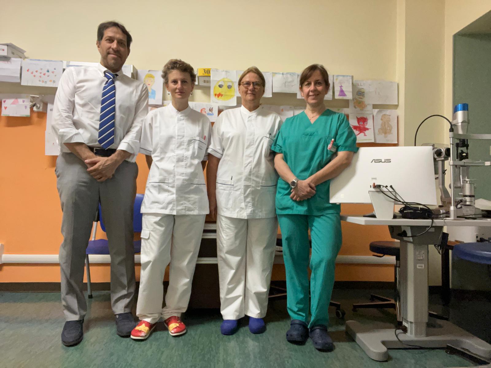 Oftalmologia pediatrica al Del Ponte: da sei mesi a pieno regime