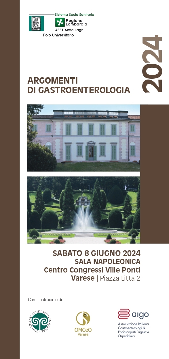 CONVEGNO ARGOMENTI DI GASTROENTEROLOGIA 2024