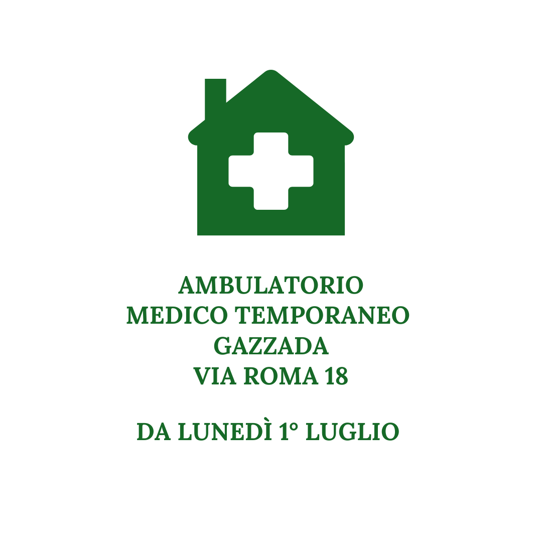 Ambulatorio Medico Temporaneo a Gazzada per gli ex assistiti del dottor Rizzuto