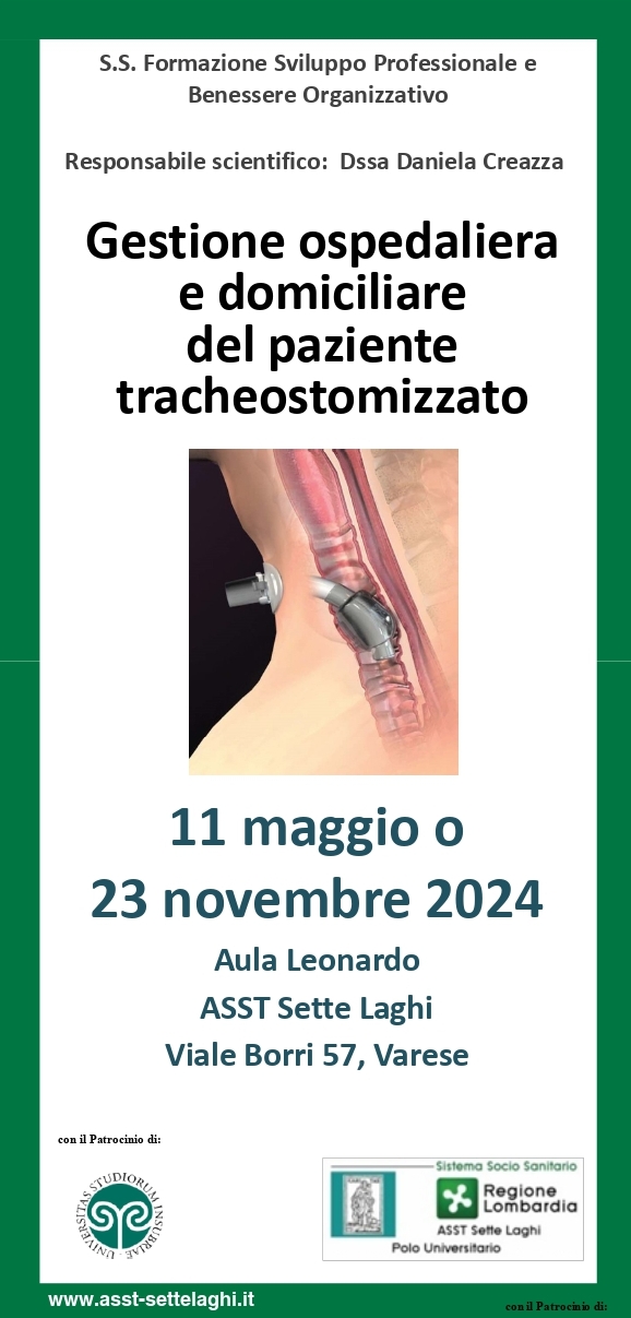 Un équipe specialistica a casa dei pazienti tracheostomizzati