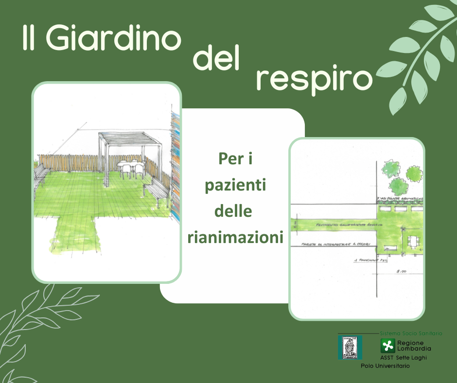 Il Giardino del Respiro sotto il cielo di Varese per i pazienti delle rianimazioni, grazie alla Fondazione Il Circolo della Bontà.